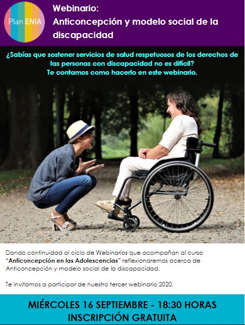 Webinario: Anticoncepción y modelo social de la discapacidad | Colegio de  Obstétricas de la Provincia de Buenos Aires