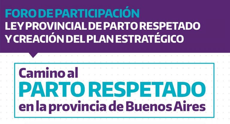 Foro: Camino al Parto Respetado en la provincia de Buenos Aires