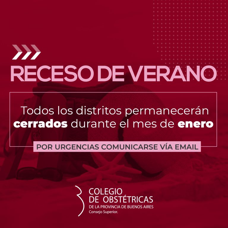 RECESO DE VERANO: Información importante
