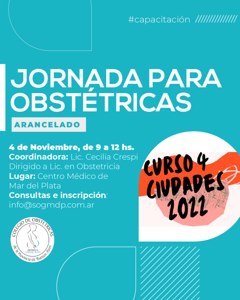 Jornada para Obstétricas – Curso 4 Ciudades 2022.