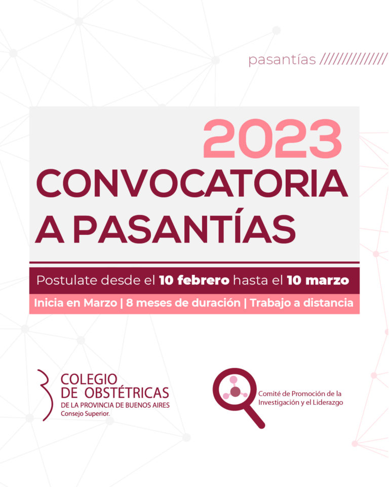 CONVOCATORIA A PASANTÍAS DE INVESTIGACIÓN 2023