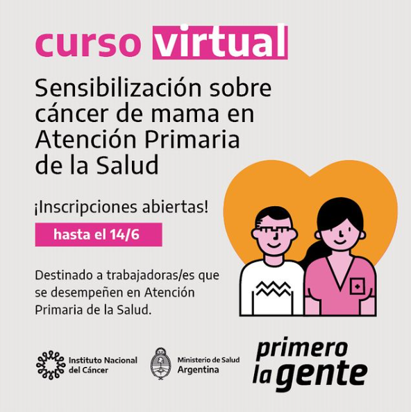 Curso virtual: Sensibilización sobre cáncer de mama en Atención Primaria de la Salud