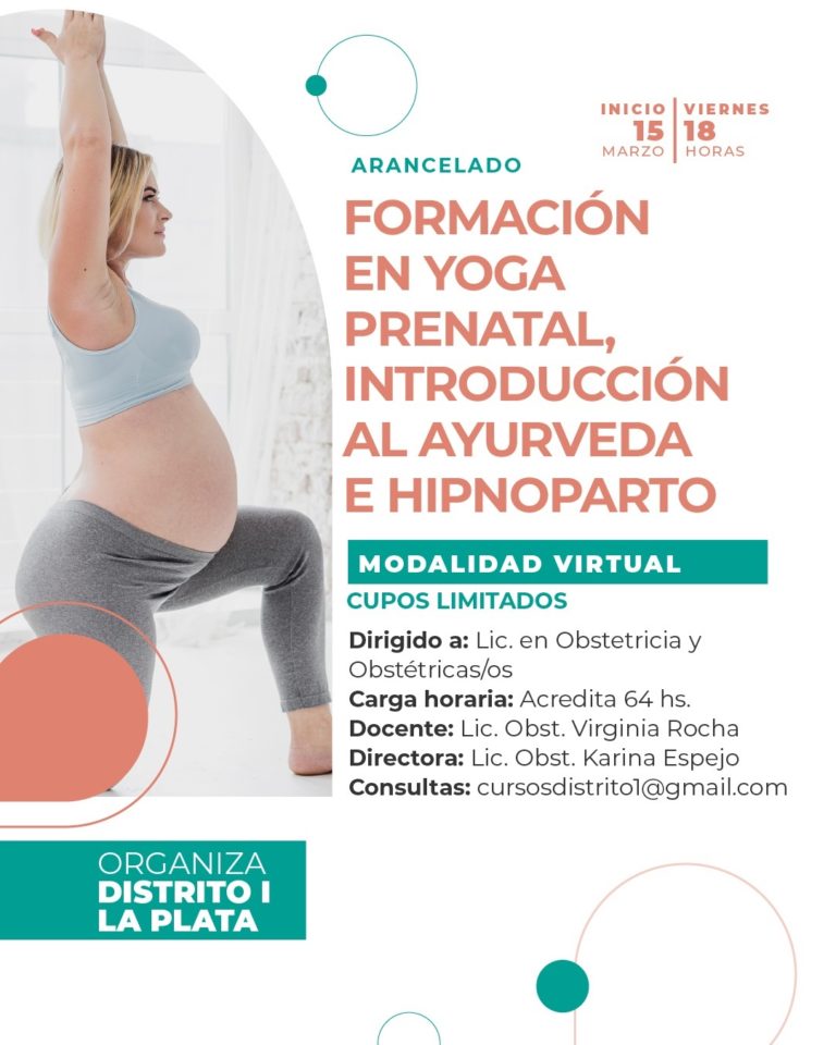 Formación en Yoga Prenatal, Introducción al Ayurveda e Hipnoparto