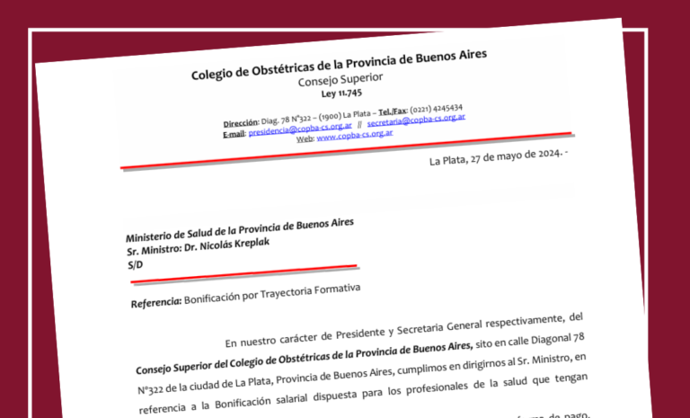 Carta al Ministerio sobre Bonificación por Trayectoria Formativa