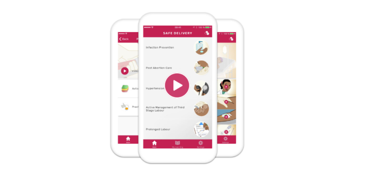 Aplicación gratuita para profesionales de la salud: Safe Delivery/Parto seguro