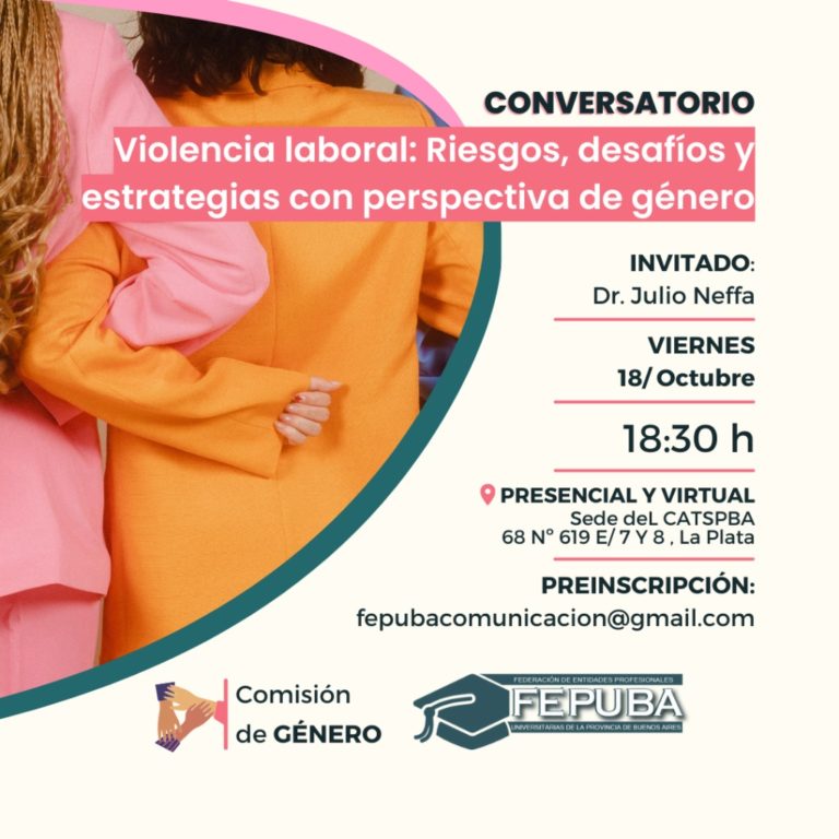 Conversatorio “Violencia Laboral: Riesgos, Desafíos y Estrategias con Perspectiva de Género”