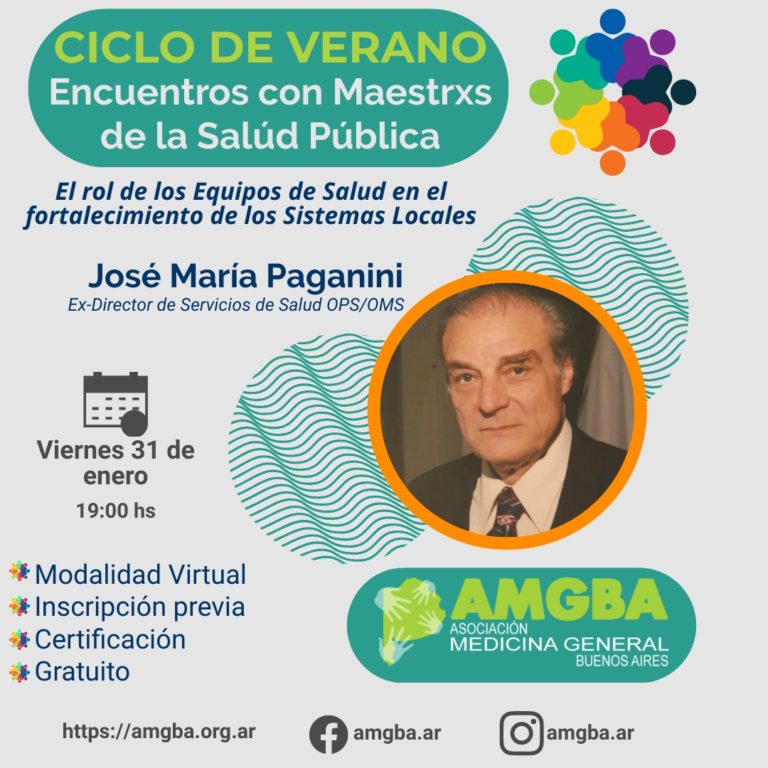 Ciclo de verano: Encuentros con Maestrxs de la Salud Pública