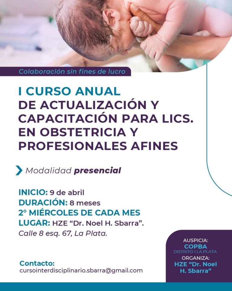I Curso Anual de Actualización y Capacitación para Lics. en Obstetricia y profesionales afines