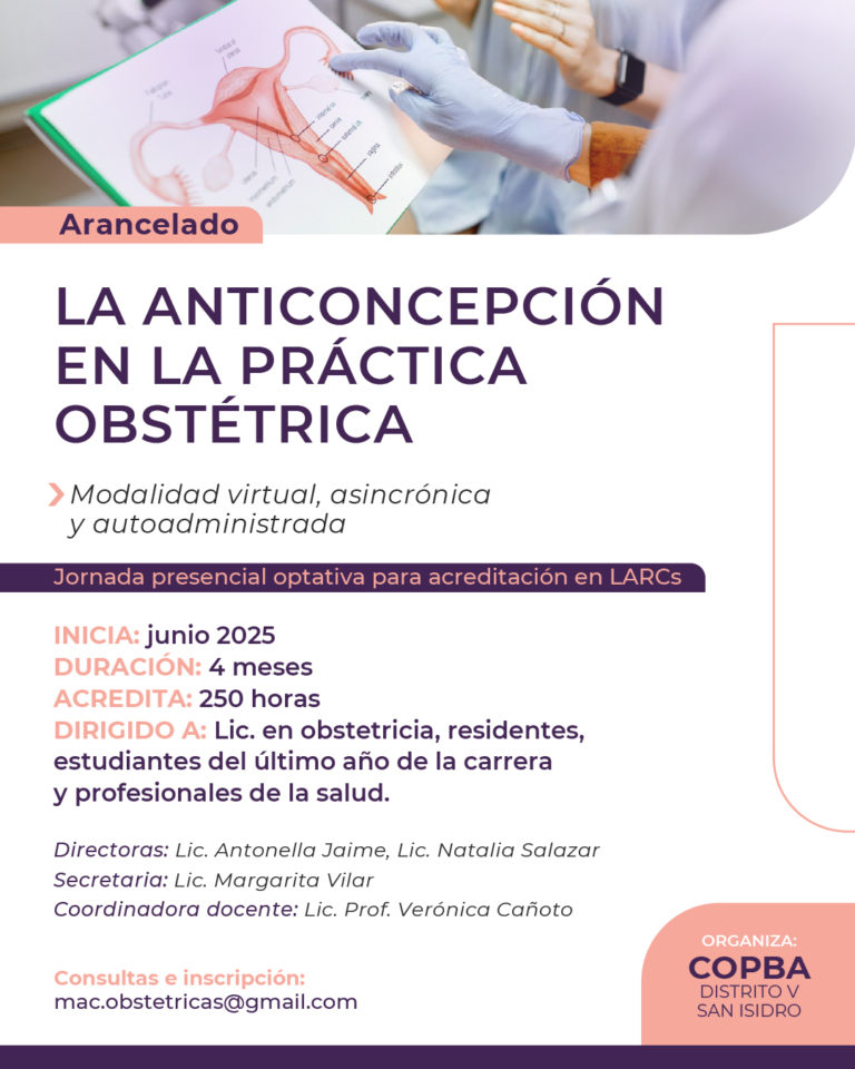 Curso virtual: La anticoncepción en la práctica obstétrica