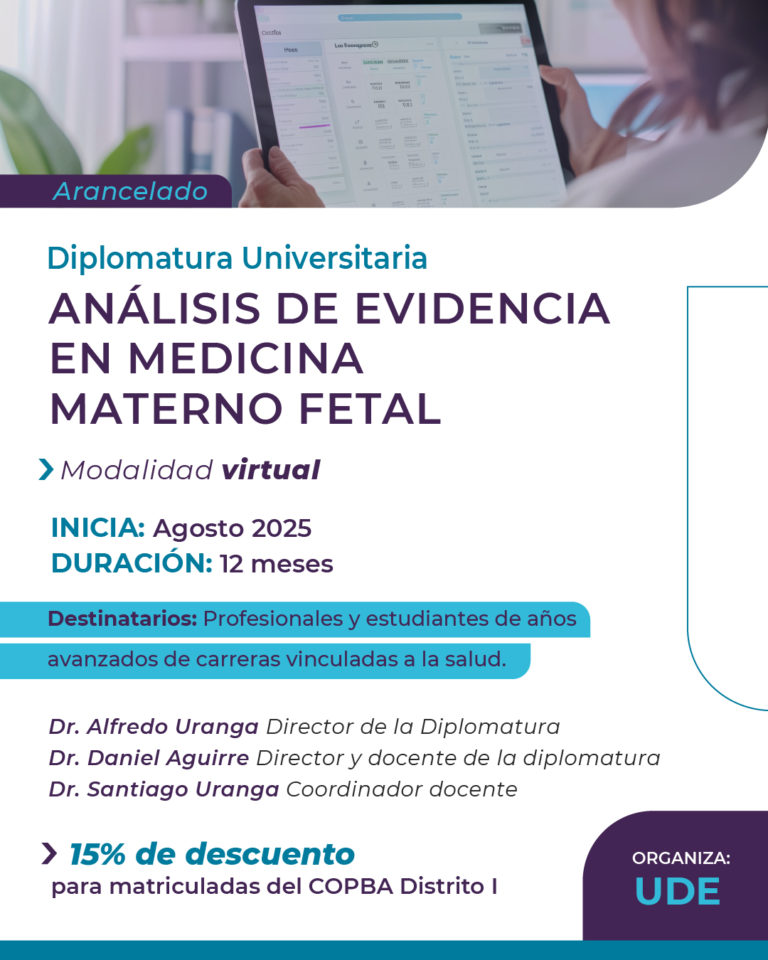 Diplomatura Universitaria Análisis de Evidencia en Medicina Materno Fetal