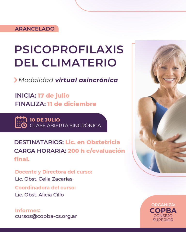 Curso: Psicoprofilaxis del Climaterio
