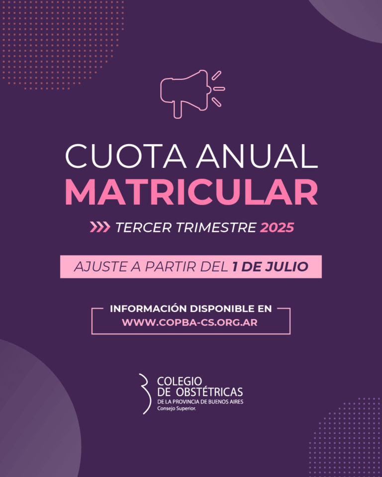 Cuota Anual Matricular para el tercer trimestre del año