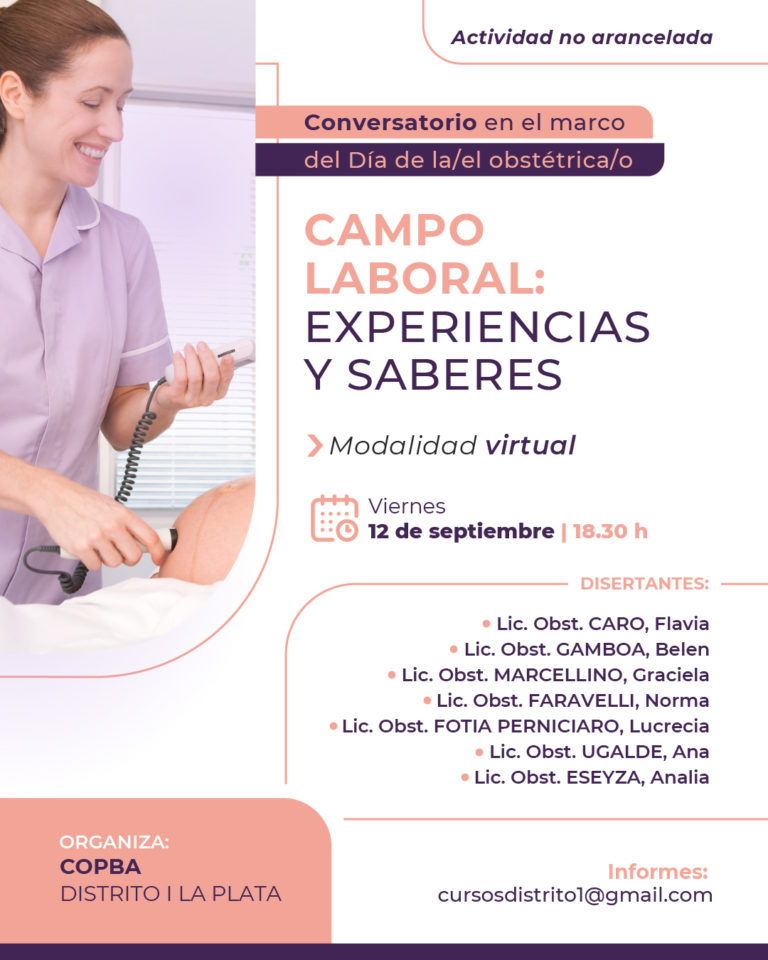 Conversatorio en el marco del Día de la/el Obstétrica/o: “Campo laboral: experiencias y saberes”