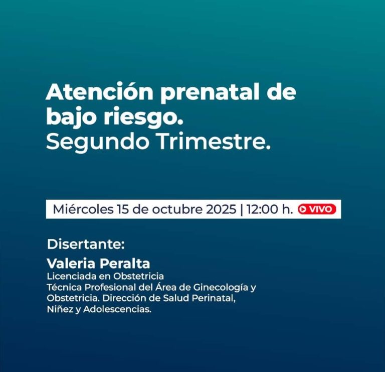 Nueva edición del ciclo Conversatorios APS: Atención prenatal de bajo riesgo