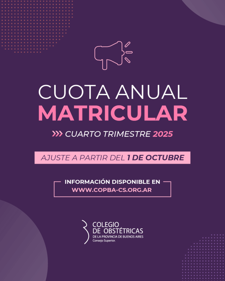 Cuota Anual Matricular para el cuarto trimestre del año