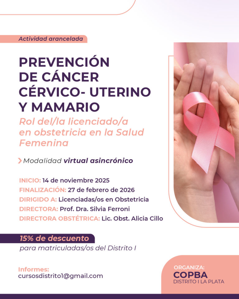 Prevención de Cáncer Cérvico-Uterino y Mamario: el rol del/la licenciado/a en obstetricia en la salud femenina