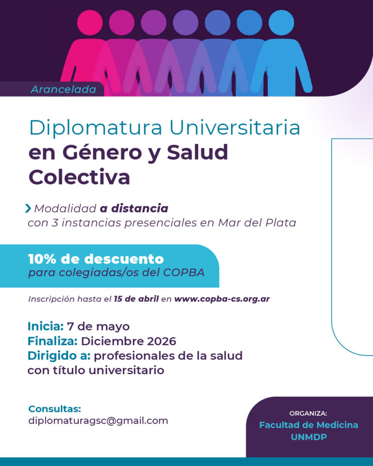 Diplomatura Universitaria en Género y Salud Colectiva 2026