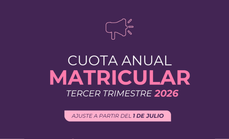 Cuota Matricular para el tercer trimestre del año